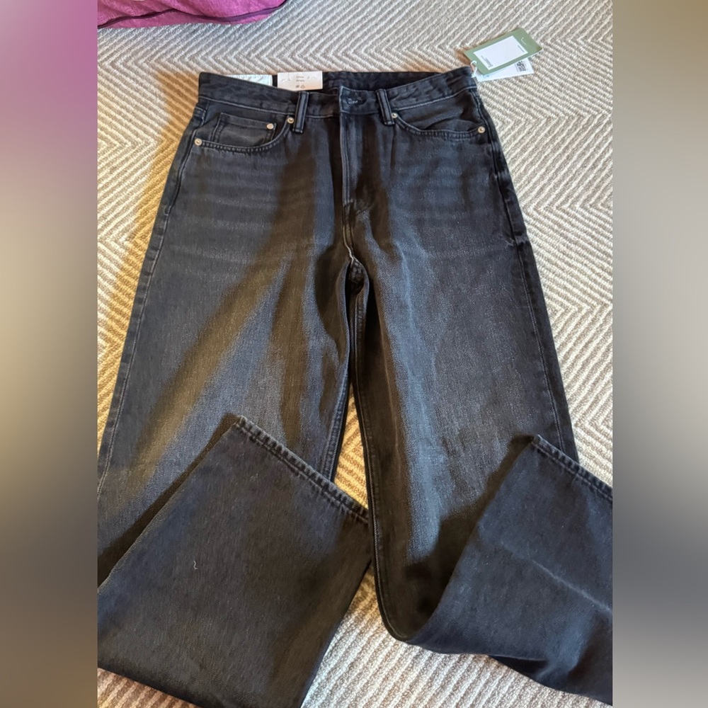 NWT H&M Dark Gray Loose Fit Jeans